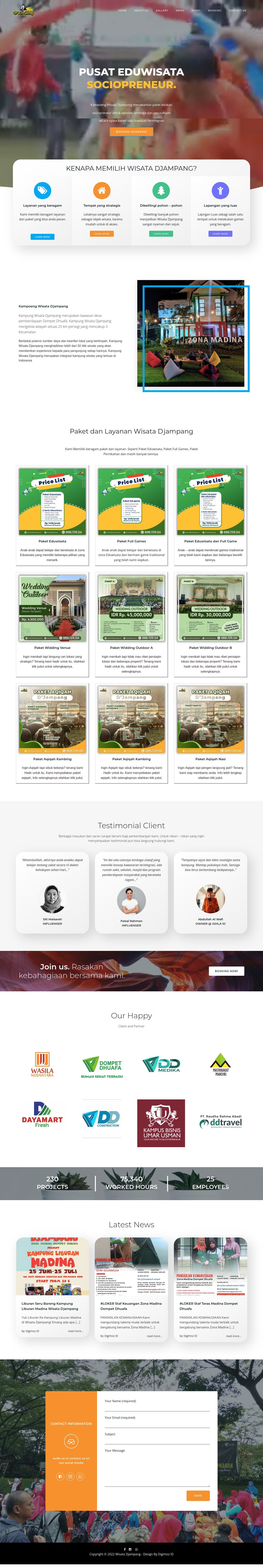 Kampoeng Wisata Djampang Web project preview